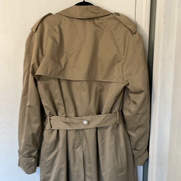 Vintage Christopher Hayes Men’s Tan Trench Coat Size 40R - Picture 11 of 16
